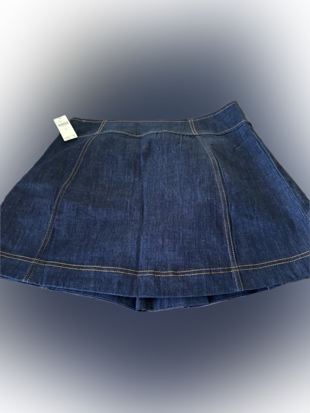 Anthropologie Dark Indigo Denim Mini Skirt